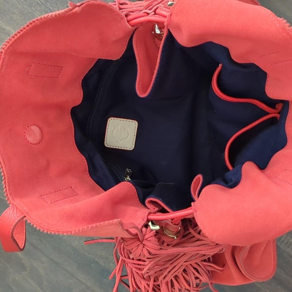 C. Wonder Orange Leather Tote Bag - Picture 4 of 5